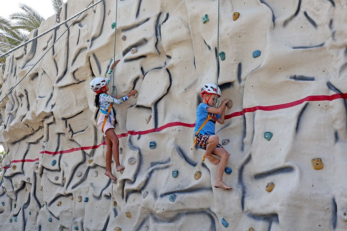 The Club Abu Dhabi summer camp (6) Rock climbing at The Club Abu Dhabi summer camp