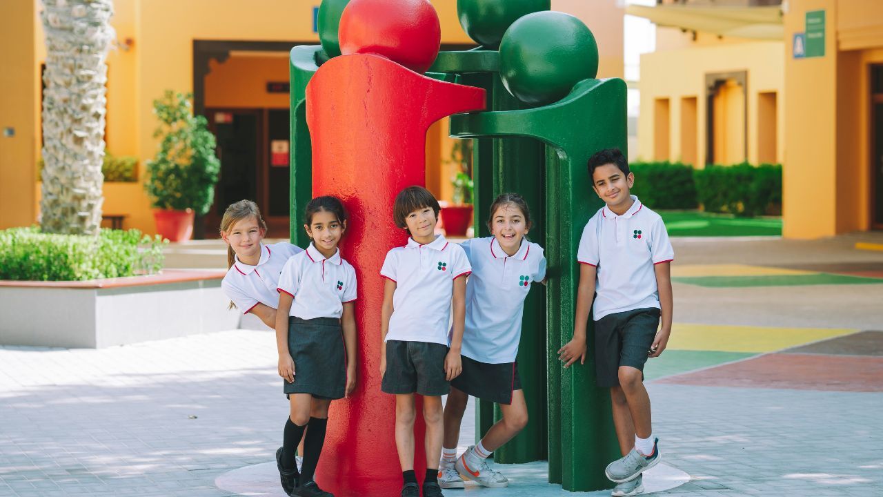 raha international school khalifa city campus students