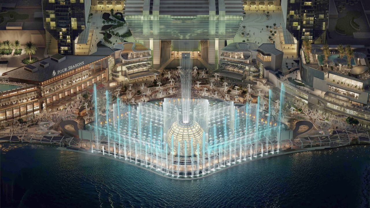al maryah Al Maryah Waterfront Abu Dhabi to feature 30m sphere and AI water jets