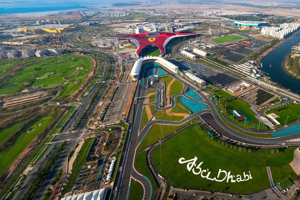Ferrari World Abu Dhabi Bird's eye view of Ferrari World Abu Dhabi as they unveil the first-ever ladies run event on 21 September
