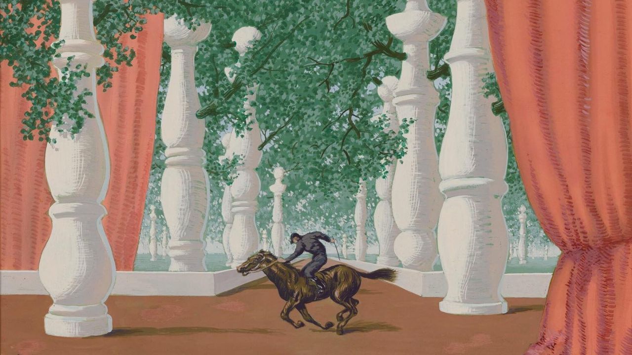 Rene Magritte ⁣⁣ Le Jockey perdu⁣⁣