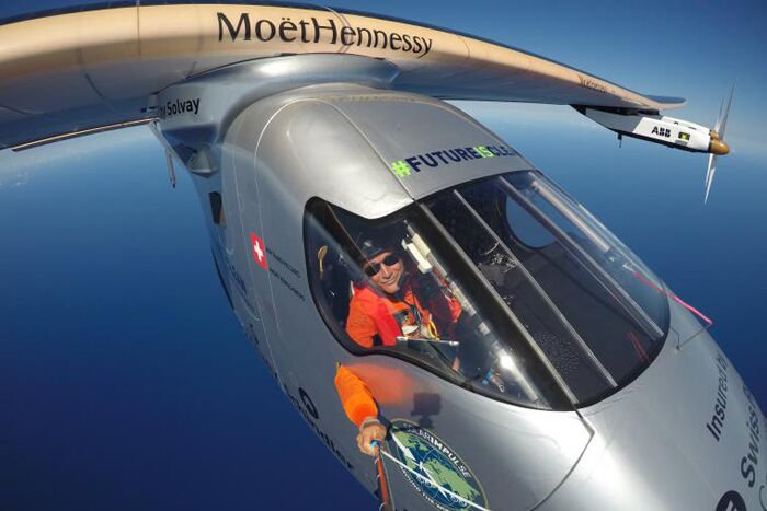 In the cockpit of Solar Impulse