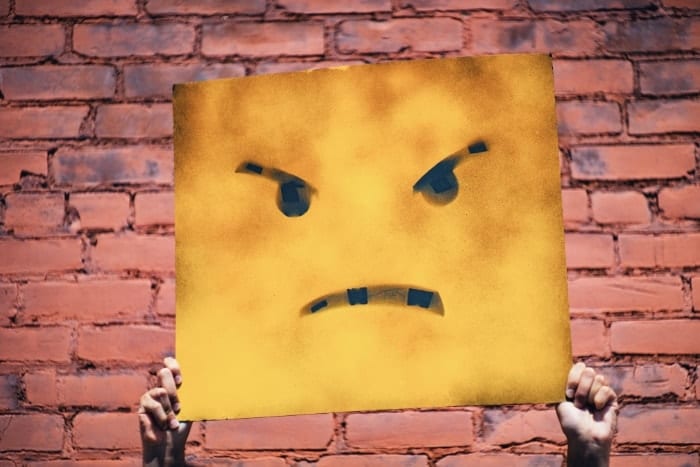 Angry face Dealing with temper tantrums