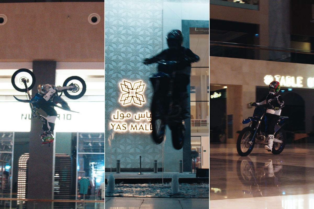 Freestyle motor cross stunt yas mall abu dhabi Freestyle motor cross stunt yas mall abu dhabi