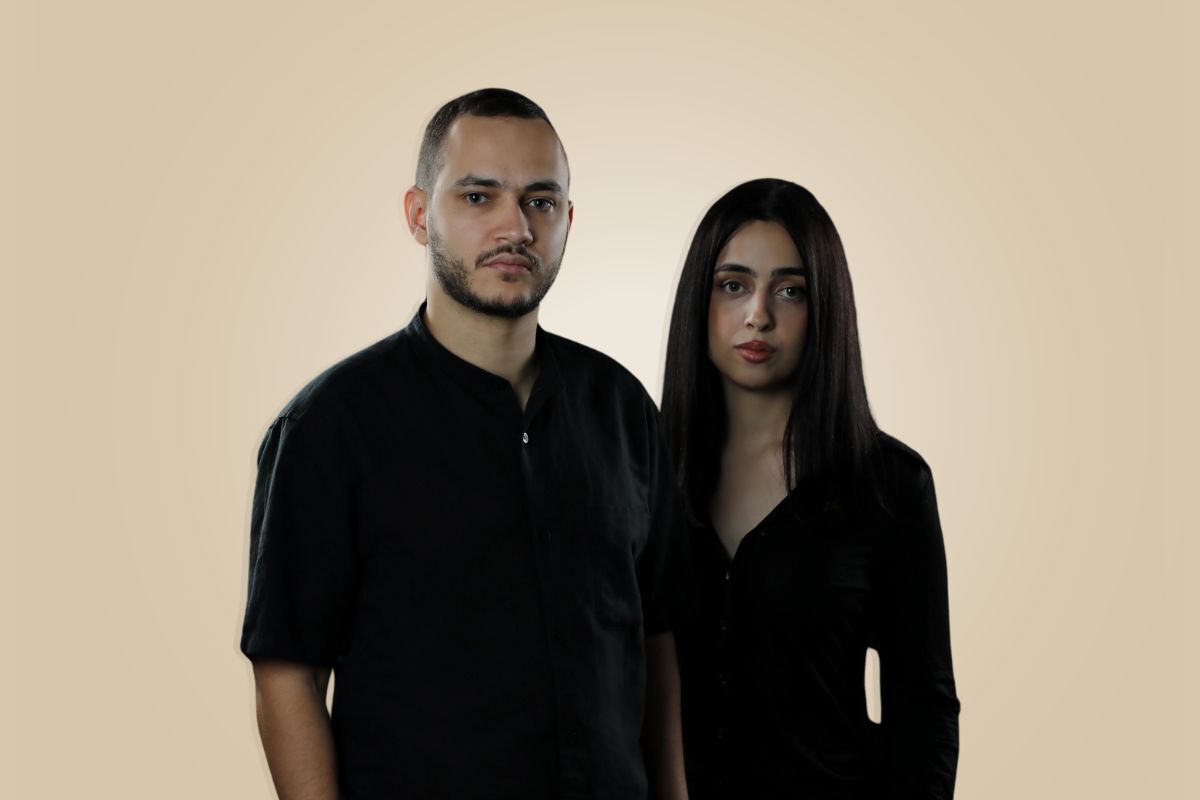 Khaled Shalkha and Sara Farha portrait Khaled Shalkha and Sara Farha portrait