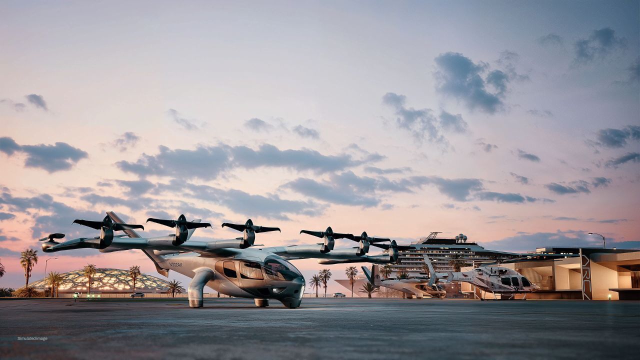 archer aviation (3) archer aviation simulated image flying taxi