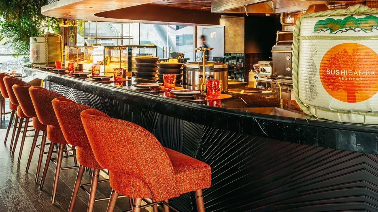 sushisamba abu dhabi indoor dining interior