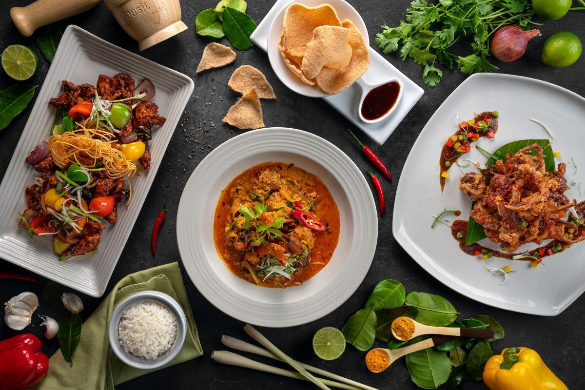Benjarong Dusit Thani Abu Dhabi foods Benjarong Dusit Thani Abu Dhabi foods