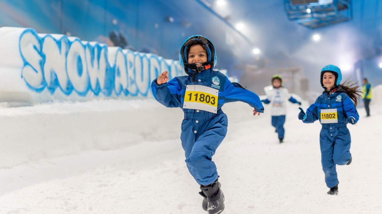 snow abu dhabi fun run