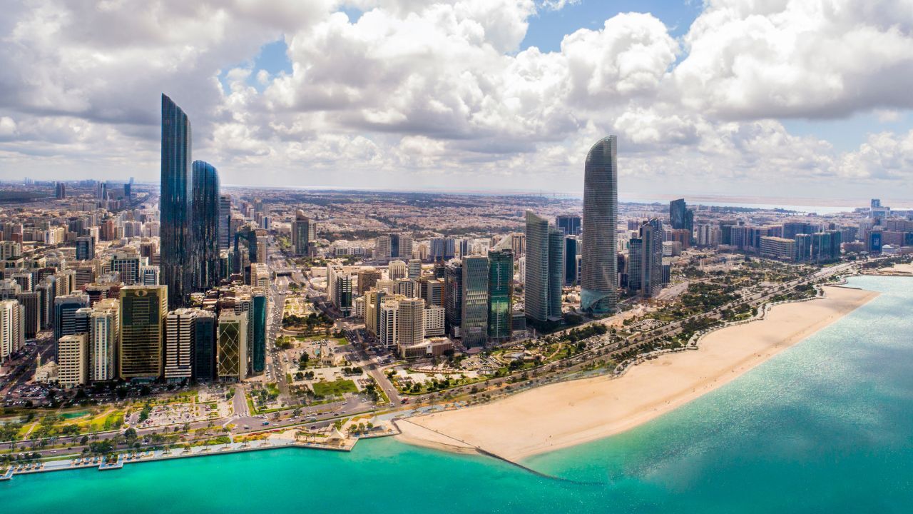 abu dhabi skyscrapper abu dhabi morning time